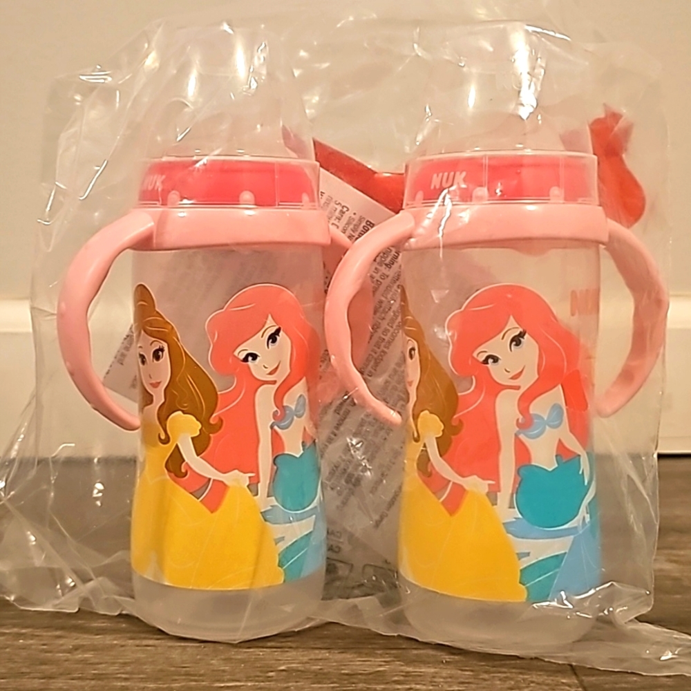 NUK Disney Learner Cup, 10 oz Soft Spout Sippy Cup, Princess, 9+ Months